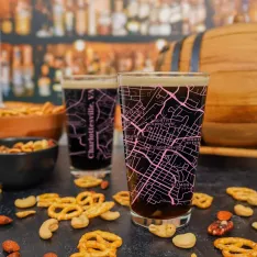 Color City Map | 16oz Pint Glass